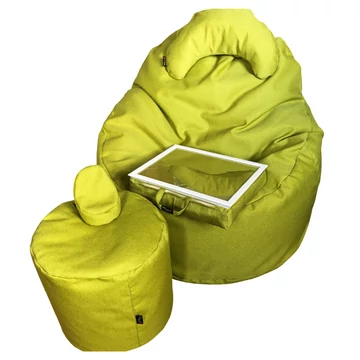 Nagi Janbo Babzsákfotel Almazöld Full Szett