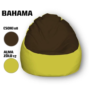 Nagi Csokibarna - Almazöld Babzsákfotel