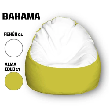 Nagi Fehér - Almazöld Babzsákfotel