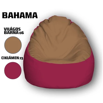 Nagi Világosbarna - Ciklámen Babzsákfotel