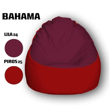 Nagi Lila - Piros Babzsákfotel