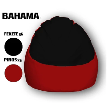 Nagi Fekete - Piros Babzsákfotel