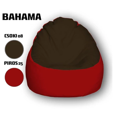 Nagi Csokibarna - Piros Babzsákfotel