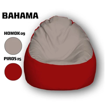 Nagi Méregzöld - Piros Babzsákfotel