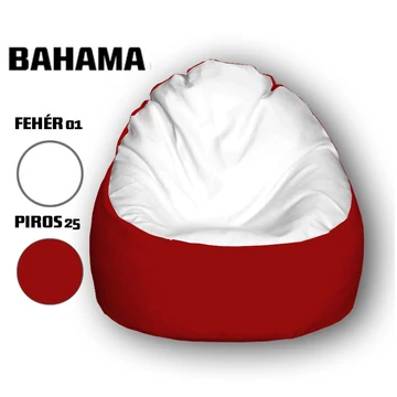 Nagi Fehér - Piros Babzsákfotel