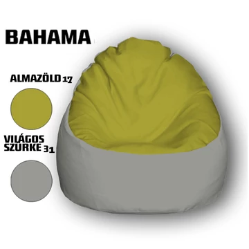 Nagi Almazöld - Világosszürke Babzsákfotel