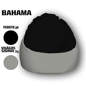 Nagi Fekete - Világosszürke Babzsákfotel