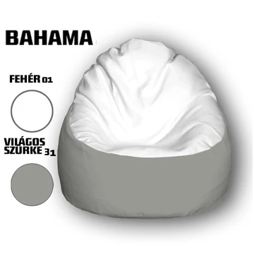 Nagi Fehér - Világosszürke Babzsákfotel