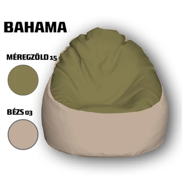 Nagi Méregzöld - Bézs Babzsákfotel