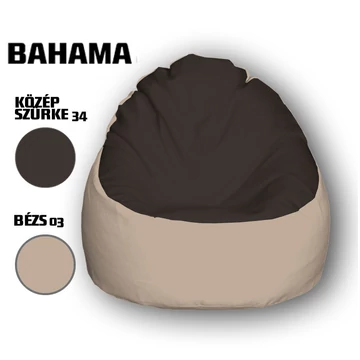 Nagi Közép Szürke - Bézs Babzsákfotel