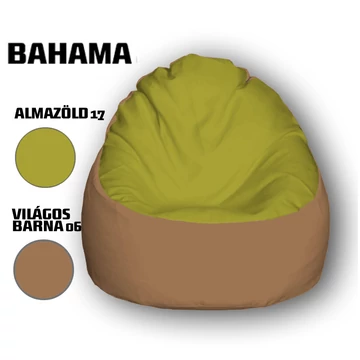 Nagi Almazöld - Világosbarna Babzsákfotel