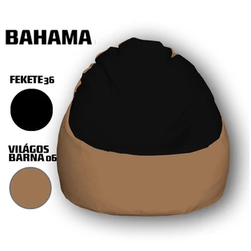 Nagi Fekete - Világosbarna Babzsákfotel