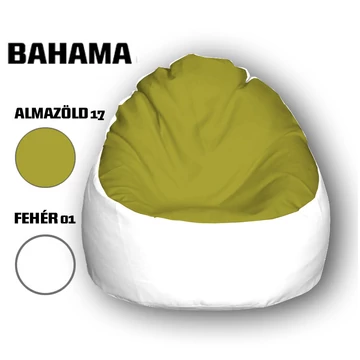 Nagi Almazöld - Fehér Babzsákfotel