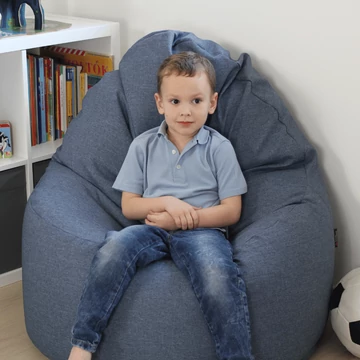 Nagi Farmerkék Babzsákfotel