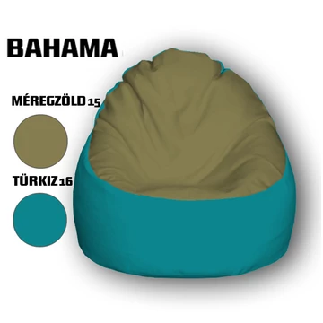 Nagi Méregzöld - Türkizkék Babzsákfotel