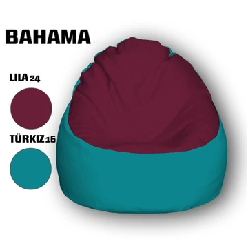 Nagi Lila- Türkizkék Babzsákfotel