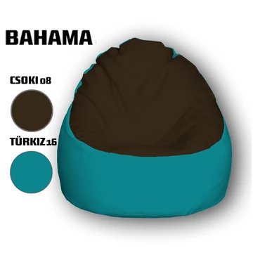 Nagi Csokibarna - Türkizkék Babzsákfotel