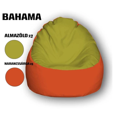 Nagi Almazöld - Narancssárga Babzsákfotel
