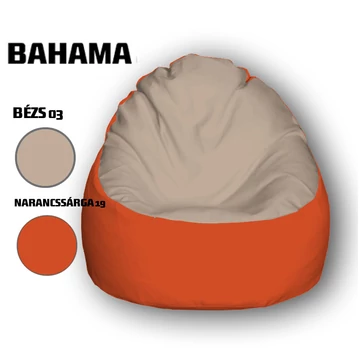 Nagi Bézs - Narancssárga Babzsákfotel