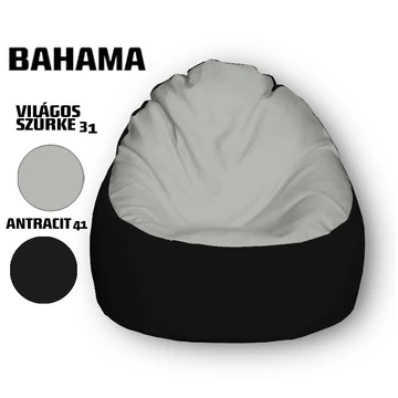 Nagi Világos Szürke - Antracit Babzsákfotel