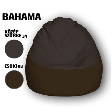 Nagi Közép Szürke - Csokibarna Babzsákfotel