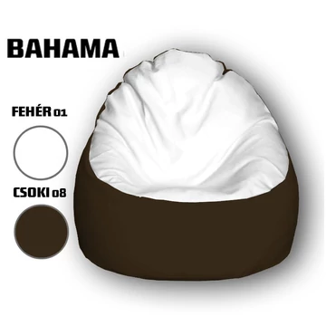 Nagi Fehér - Csokibarna Babzsákfotel