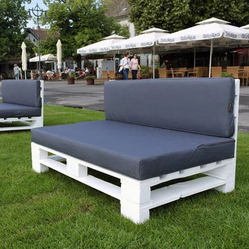 Kültéri Raklap Párna Sötétszürke