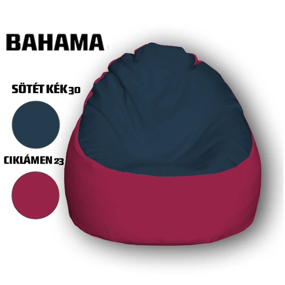 Nagi Sötétkék - Ciklámen Babzsákfotel