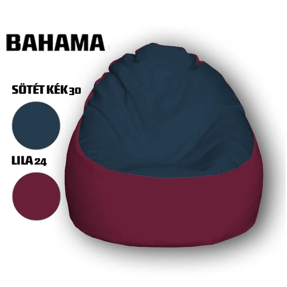 Nagi Sötétkék - Lila Babzsákfotel