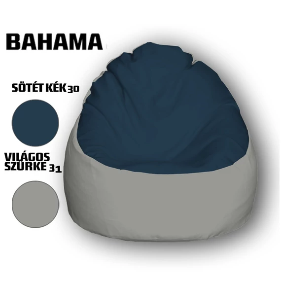 Nagi Sötétkék - Világosszürke Babzsákfotel