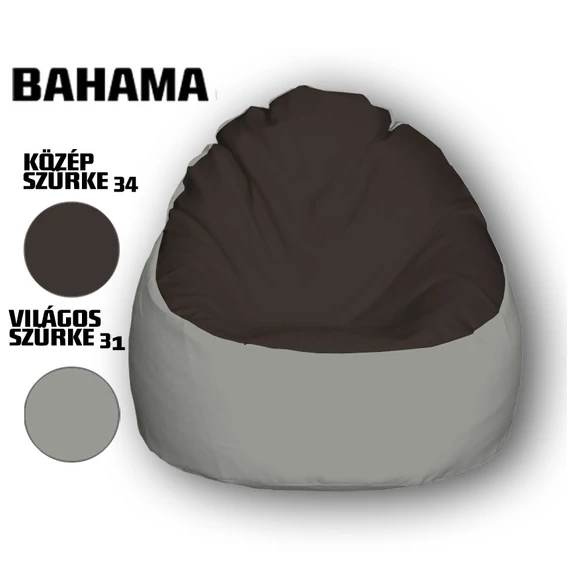 Nagi Közép Szürke - Világosszürke Babzsákfotel