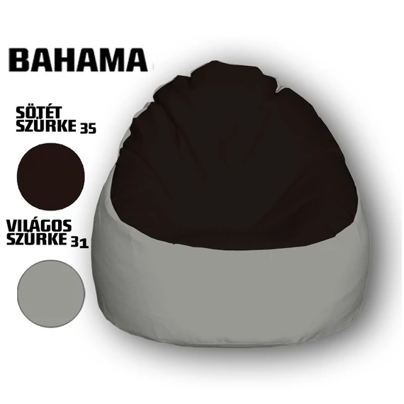 Nagi Sötét Szürke - Világosszürke Babzsákfotel