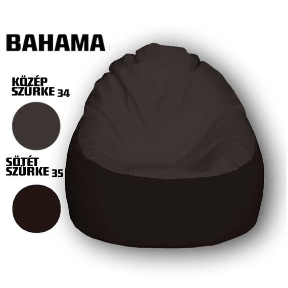 Nagi Közép Szürke - Sötét Szürke Babzsákfotel