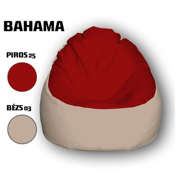 Nagi Piros - Bézs Babzsákfotel