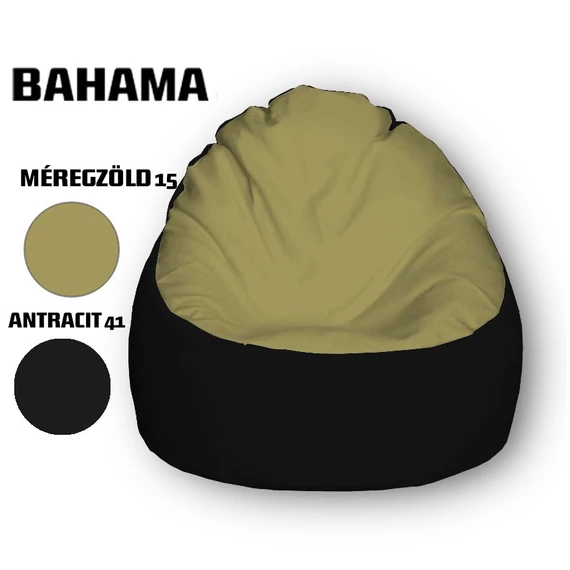 Nagi Méregzöld - Antracit Babzsákfotel