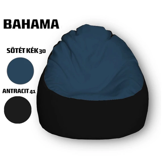 Nagi Sötétkék - Antracit Babzsákfotel