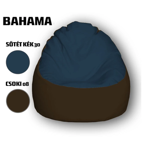 Nagi Sötétkék - Csokibarna Babzsákfotel