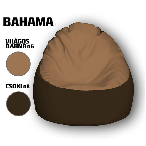 Nagi Világosbarna - Csokibarna Babzsákfotel