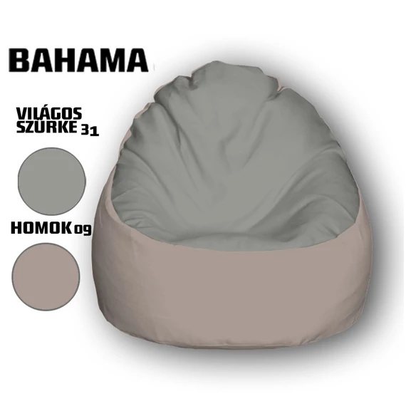 Nagi Világos Szürke - Homok Babzsákfotel