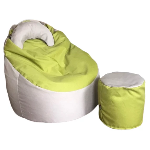 Nagi Janbo Almazöld - Homok Babzsákfotel